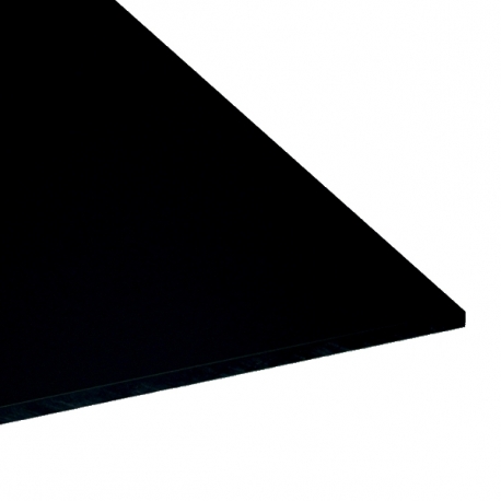Plaque carrée 500mm en PVC noir