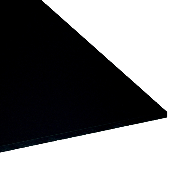 Plaque de pvc rigide noir 500 x 500mm épaisseur 5mm