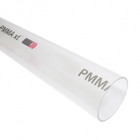 Tube transparent en PMMA